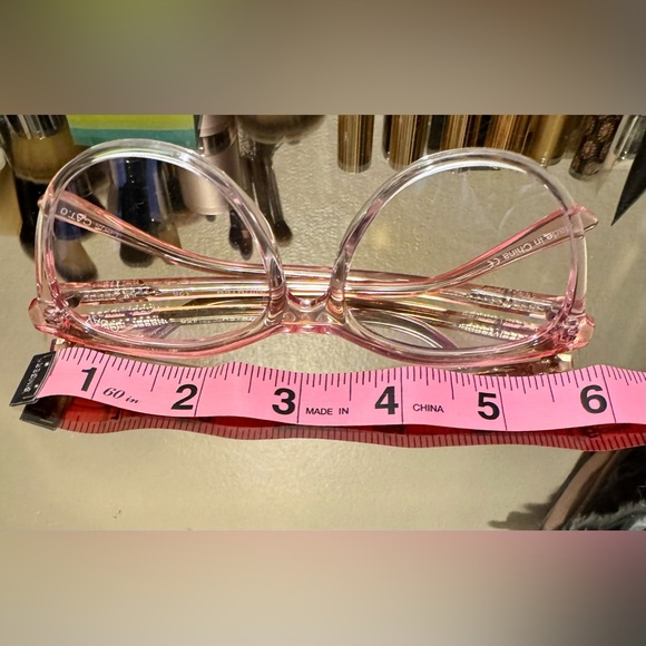 QUAY All Nighter Blue Light Glasses Pink and Clear Frame Bluelight Blocking Lens - Picture 9 of 9